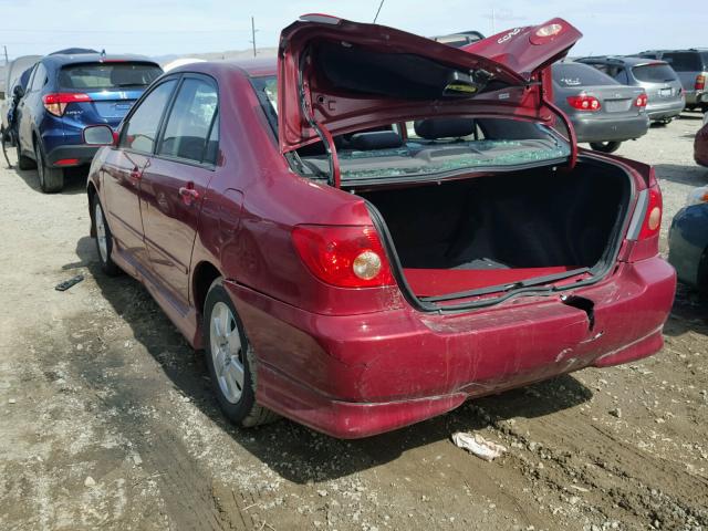 1NXBR32E96Z587157 - 2006 TOYOTA COROLLA CE RED photo 3