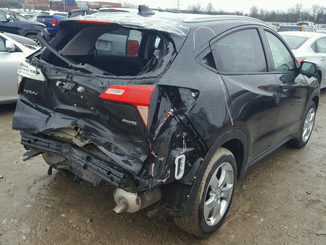 3CZRU6H78GM712094 - 2016 HONDA HR-V EXL BLACK photo 4