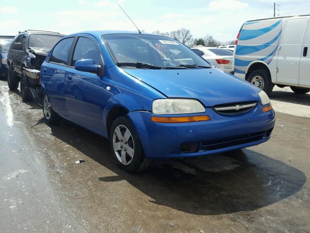 KL1TD56696B527176 - 2006 CHEVROLET AVEO BASE Niebieski zdjęcie 1