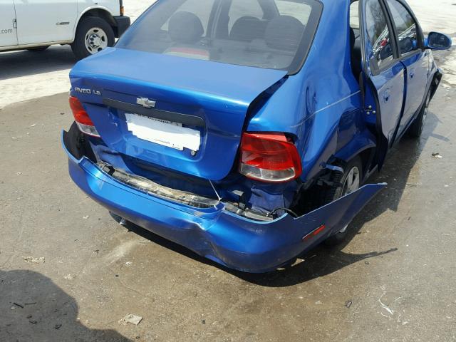 KL1TD56696B527176 - 2006 CHEVROLET AVEO BASE Niebieski zdjęcie 10