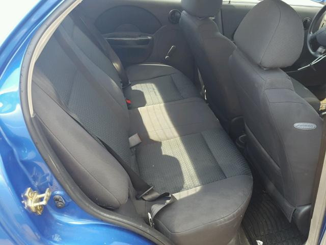 KL1TD56696B527176 - 2006 CHEVROLET AVEO BASE Niebieski zdjęcie 6