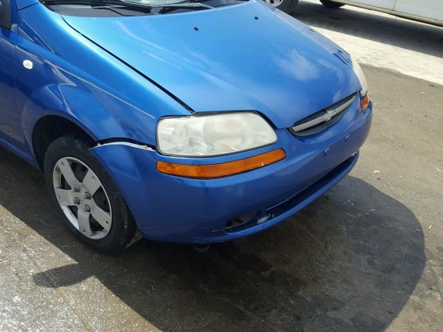 KL1TD56696B527176 - 2006 CHEVROLET AVEO BASE Niebieski zdjęcie 9