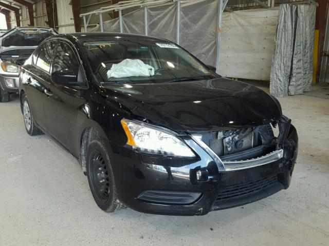 3N1AB7AP0EL696892 - 2014 NISSAN SENTRA S BLACK photo 1