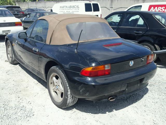 4USCH7328TLB70909 - 1996 BMW Z3 1.9 BLACK photo 3