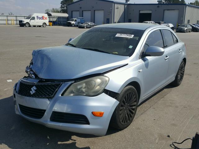 JS2RE9A3XB6111683 - 2011 SUZUKI KIZASHI SE BLUE photo 2