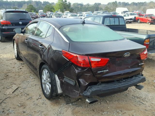 5XXGN4A79FG416123 - 2015 KIA OPTIMA EX MAROON photo 3