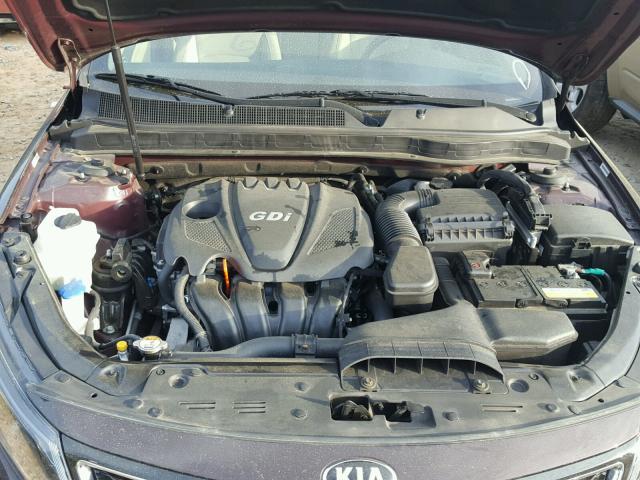 5XXGN4A79FG416123 - 2015 KIA OPTIMA EX MAROON photo 7