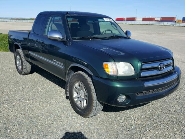 5TBRT34103S336759 - 2003 TOYOTA TUNDRA ACC GREEN photo 1