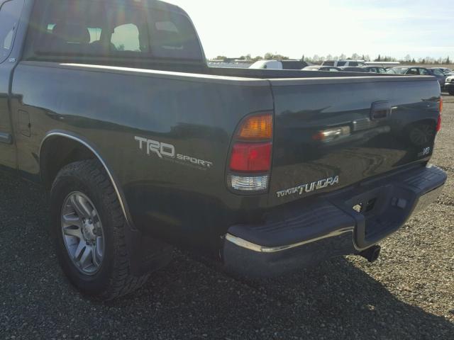 5TBRT34103S336759 - 2003 TOYOTA TUNDRA ACC GREEN photo 9