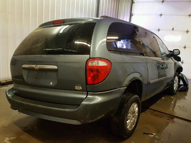 2A4GP44R47R362157 - 2007 CHRYSLER TOWN & COU BLUE photo 4