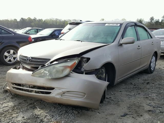 4T1BE32K14U306404 - 2004 TOYOTA CAMRY LE GOLD photo 2