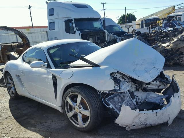 WP0AA29877U762847 - 2007 PORSCHE CAYMAN S WHITE photo 1