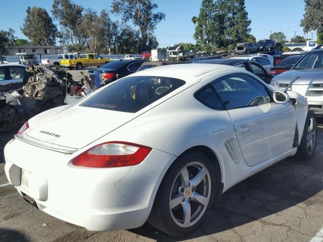 WP0AA29877U762847 - 2007 PORSCHE CAYMAN S WHITE photo 4