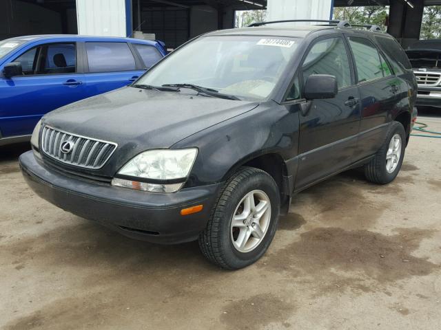 JTJGF10U520122729 - 2002 LEXUS RX 300 BLACK photo 2