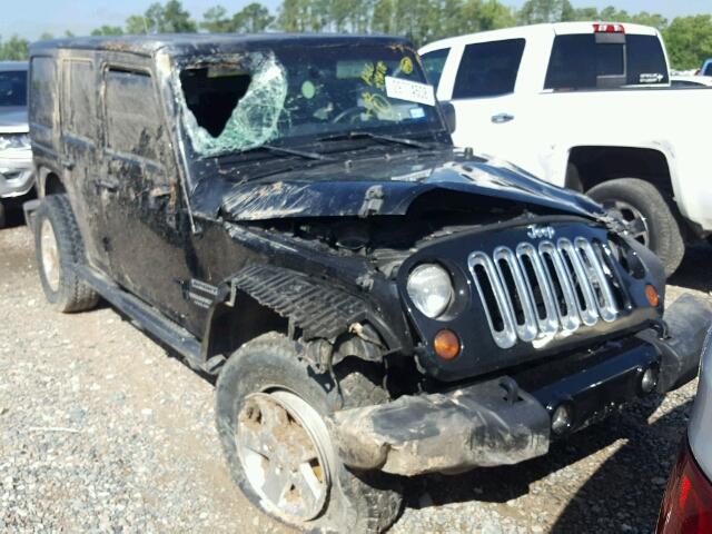 1C4HJWDG3CL244190 - 2012 JEEP WRANGLER U BLACK photo 1