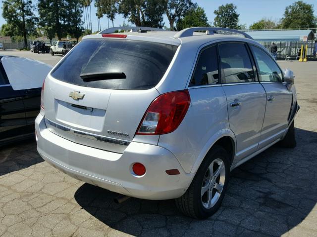 3GNFL3EK6DS510985 - 2013 CHEVROLET CAPTIVA LT SILVER photo 4