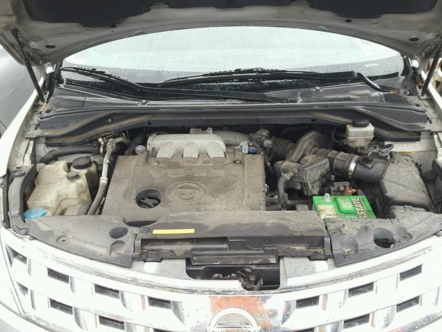 JN8AZ08TX5W304423 - 2005 NISSAN MURANO SL GRAY photo 7