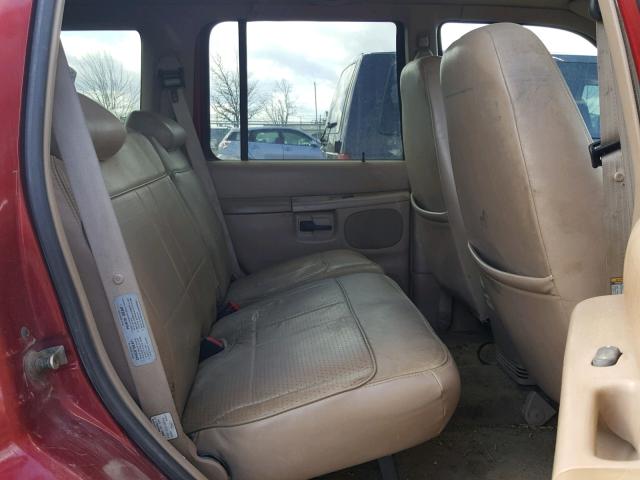 1FMZU35P0WZB70748 - 1998 FORD EXPLORER RED photo 6