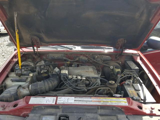 1FMZU35P0WZB70748 - 1998 FORD EXPLORER RED photo 7