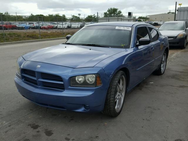 2B3KA43R27H676559 - 2007 DODGE CHARGER SE BLUE photo 2