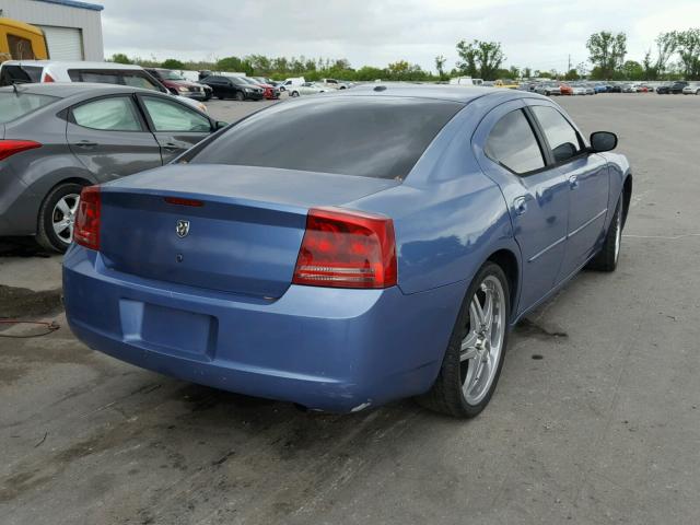 2B3KA43R27H676559 - 2007 DODGE CHARGER SE BLUE photo 4