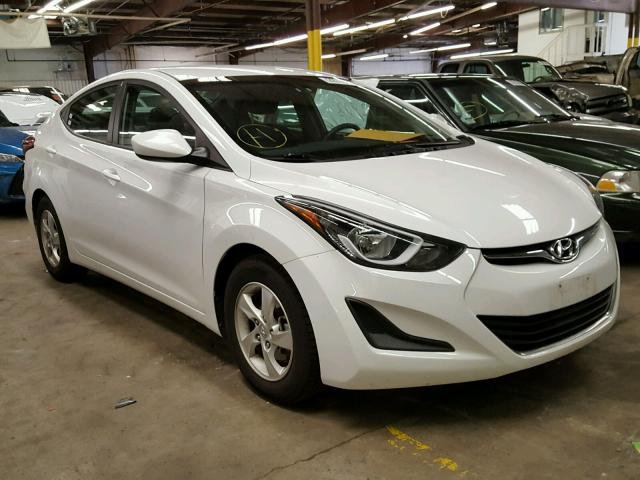 5NPDH4AE2FH641030 - 2015 HYUNDAI ELANTRA SE WHITE photo 1