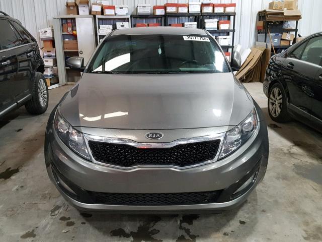 5XXGN4A75CG089182 - 2012 KIA OPTIMA EX GRAY photo 9