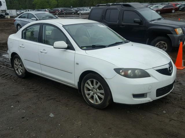 JM1BK12F081865454 - 2008 MAZDA 3 I WHITE photo 1