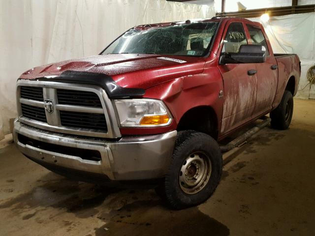 3C6UD5CL2CG236066 - 2012 DODGE RAM 2500 S RED photo 2