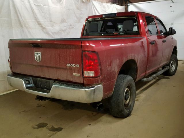 3C6UD5CL2CG236066 - 2012 DODGE RAM 2500 S RED photo 4