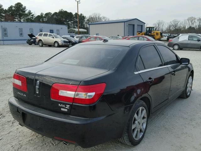 3LNHM28T38R660574 - 2008 LINCOLN MKZ BLACK photo 4