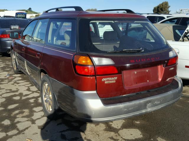 4S3BH686426652942 - 2002 SUBARU LEGACY OUT RED photo 3
