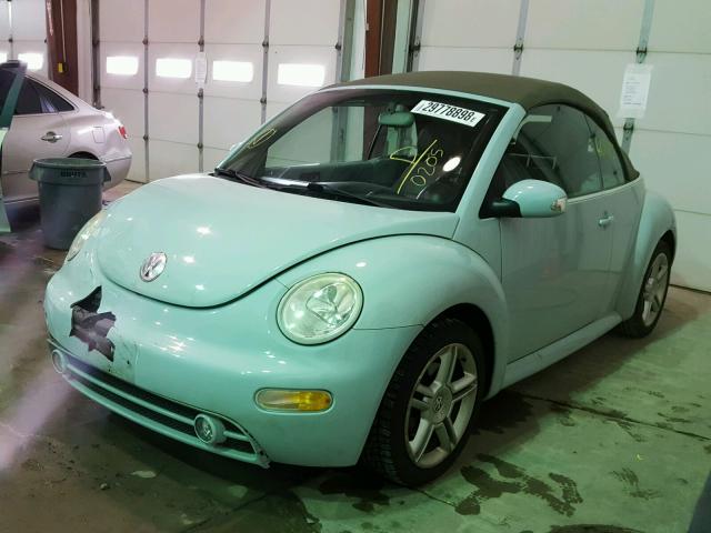 3VWCD31Y35M300205 - 2005 VOLKSWAGEN NEW BEETLE Mavi foto 2