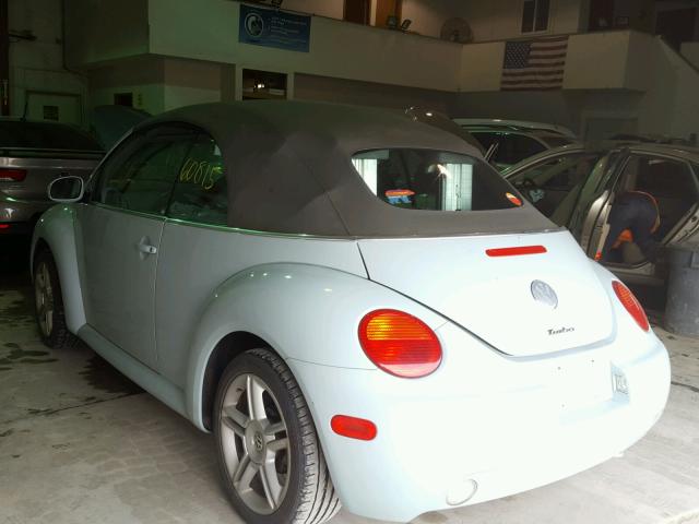 3VWCD31Y35M300205 - 2005 VOLKSWAGEN NEW BEETLE Mavi foto 3