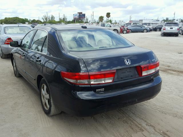 1HGCM55724A014519 - 2004 HONDA ACCORD EX BLACK photo 3