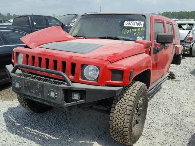 5GTEN13L888125837 - 2008 HUMMER H3 ALPHA RED photo 2