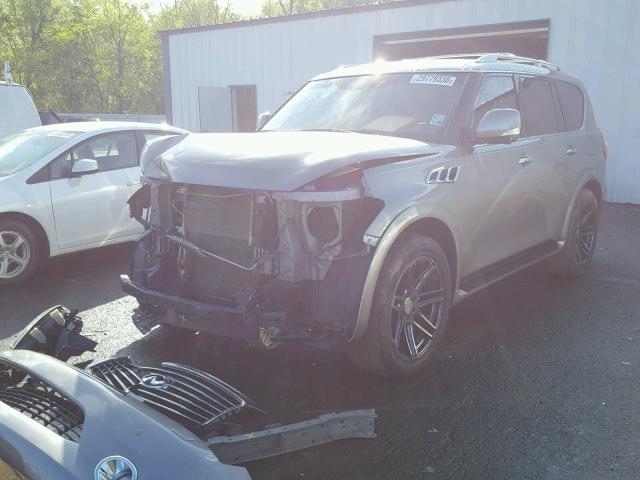 JN8AZ2NF8D9530970 - 2013 INFINITI QX56 SILVER photo 2