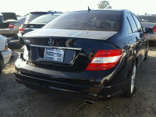 WDDGF5EB3BA476573 - 2011 MERCEDES-BENZ C 300 BLACK photo 4