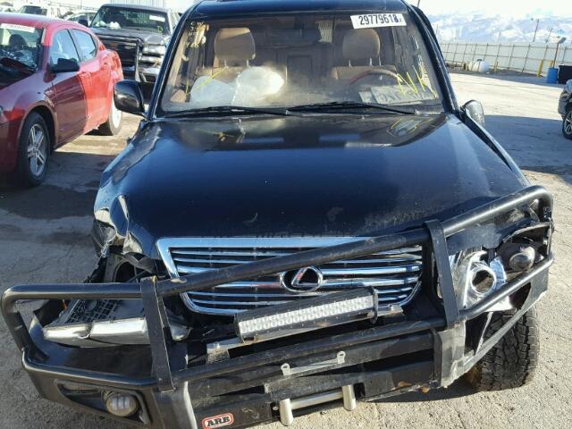 JT6HT00W2Y0086753 - 2000 LEXUS LX 470 BLACK photo 7