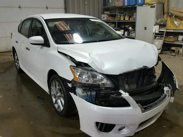 3N1AB7AP7DL670756 - 2013 NISSAN SENTRA S WHITE photo 1