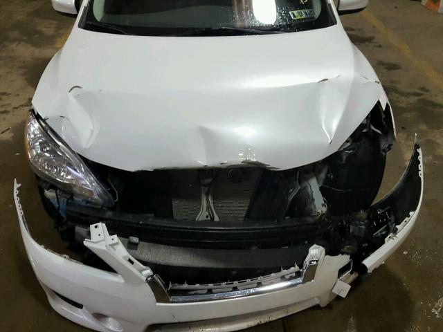 3N1AB7AP7DL670756 - 2013 NISSAN SENTRA S WHITE photo 7