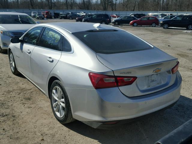 1G1ZE5ST8HF134754 - 2017 CHEVROLET MALIBU LT SILVER photo 3