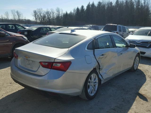 1G1ZE5ST8HF134754 - 2017 CHEVROLET MALIBU LT SILVER photo 4