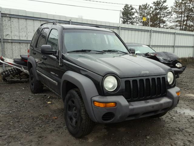 1J4GL48K73W502227 - 2003 JEEP LIBERTY SP BLACK photo 1