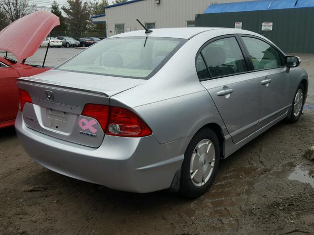 JHMFA36236S030560 - 2006 HONDA CIVIC HYBR SILVER photo 4