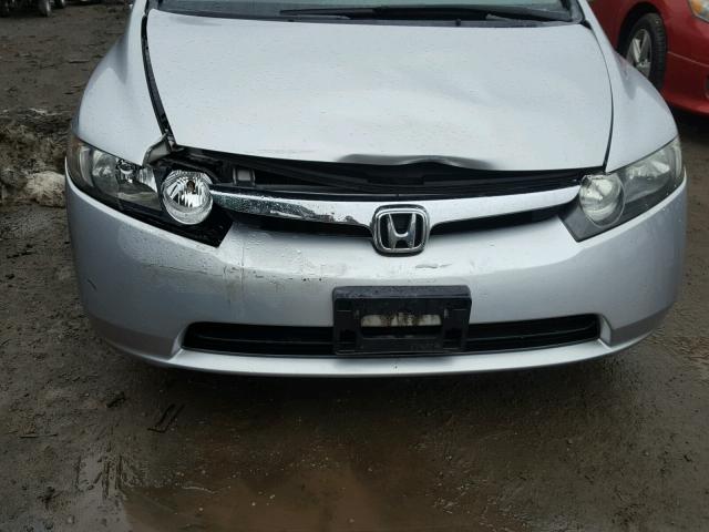 JHMFA36236S030560 - 2006 HONDA CIVIC HYBR SILVER photo 9