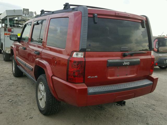 1J8HG48N86C104273 - 2006 JEEP COMMANDER RED photo 3