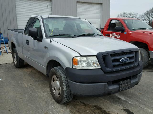 1FTRF12205NC07394 - 2005 FORD F150 SILVER photo 1