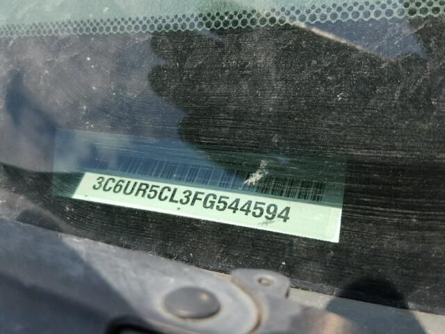 3C6UR5CL3FG544594 - 2015 RAM RAM TRUCK WHITE photo 10