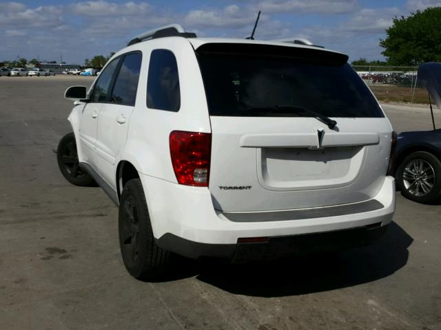 2CKDL33F686049998 - 2008 PONTIAC TORRENT WHITE photo 3